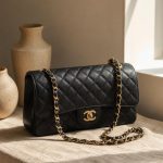 Black Quilted Shoulder Bag 1