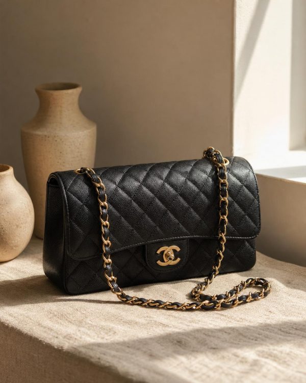 Black Quilted Shoulder Bag
